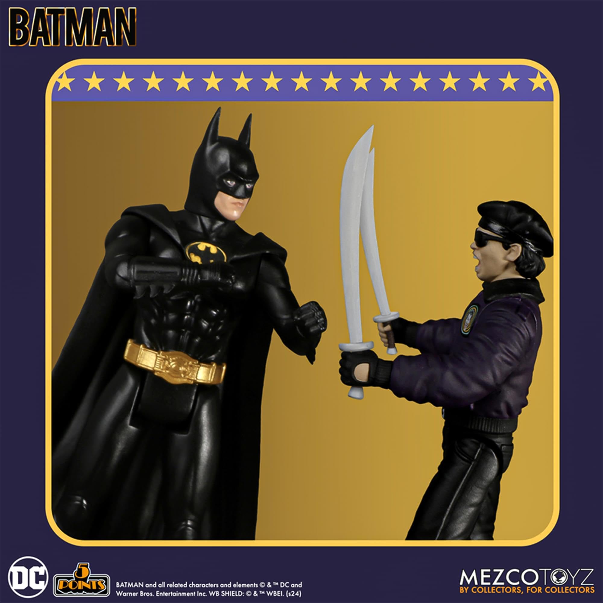 Amazon.com: Mezco Toyz DC Batman 1989 Joker Goon 5 Points Action